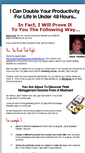 Mobile Screenshot of doubleyourproductivityforlife.com