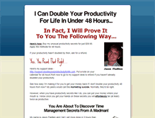 Tablet Screenshot of doubleyourproductivityforlife.com